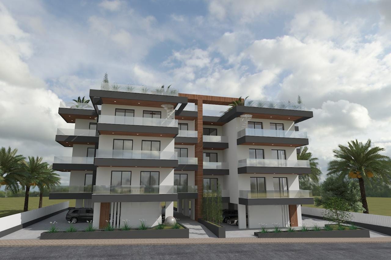 Modern Apartment in Vergina, Larnaca with Spacious Balcony & Private Roof Garden