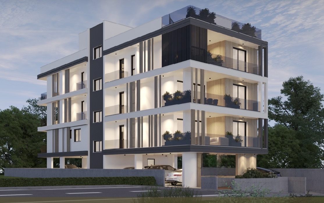 Modern 2-Bedroom Penthouse Apartment with Private Roof Garden in Aradippou
