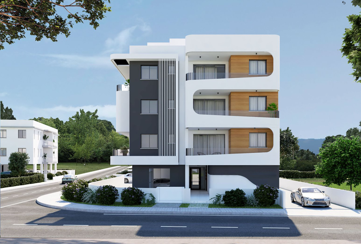 Brand New 1-Bed Apartment with Roof Garden in Prime Aradippou Location