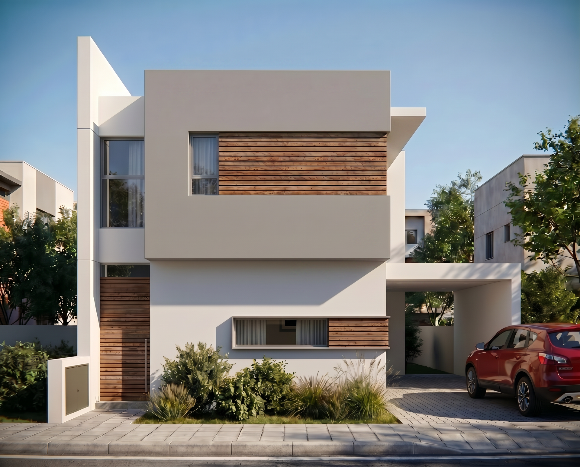 Modern Detached Villa with Spacious Garden in Frenaros
